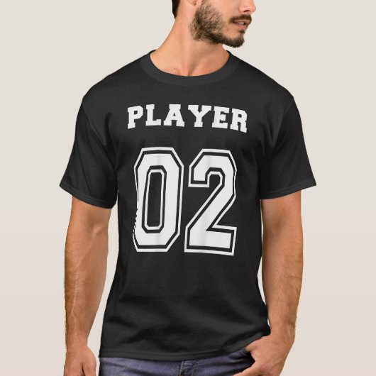 Couples Gamer Gaming Player 02 Print on back King T-shirt (Voorkant)