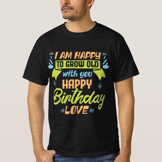 Couples get old together in love gift t-shirt (Voorkant)
