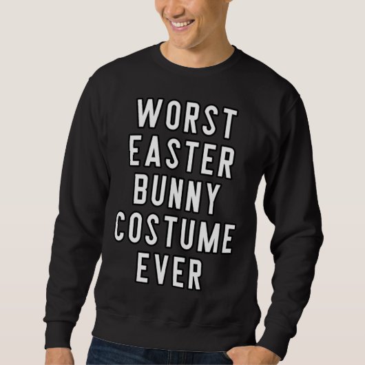Couples Halloween Costume Worst Easter Bunny Costu Trui (Voorkant)