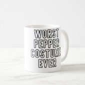 Couples Halloween Slechtste Peper Ooit Koffiemok (Voorkant rechts)