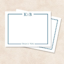 Couple's Initialen Passen getrouwd Navy Blue Dank 