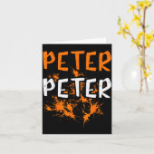 Couples kostuum Peter Pumpkin Eater Splash Hallowe Kaart (Gele Bloem)