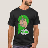 Couples Matching Best Buds Weed Funny Joint Stoner T-shirt (Voorkant)