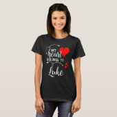 Couples Matching  My Heart Belong to Luke  My Love T-shirt (Voorkant volledig)
