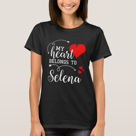 Couples Matching  My Heart Belong to Selena  My Lo T-shirt (Voorkant)