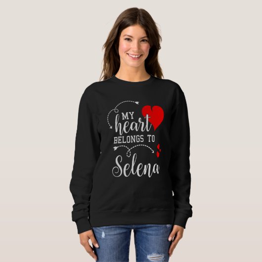 Couples Matching My Heart Belong to Selena My Love Trui (Voorkant volledig)
