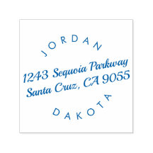 Couple's Namen Modern Script Return Adres