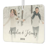 Couple's Personalized Photo  Luchtverfrisser (Links)