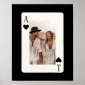Couples Poker Playing Card with Photo Poster (Voorkant)