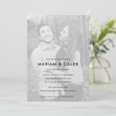 Couples Shower Black and White Photo Kaart (Staand voorkant)