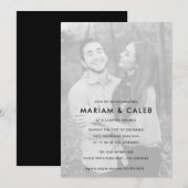 Couples Shower Black and White Photo Kaart (Voorkant / Achterkant)