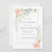 COUPLE'S SHOWER | Delicate Spring Floral Bouquet Kaart (Voorkant)