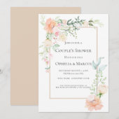 COUPLE'S SHOWER | Delicate Spring Floral Bouquet Kaart (Voorkant / Achterkant)