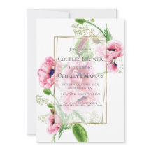 COUPLE'S SHOWER | Pink Poppy Bouquet