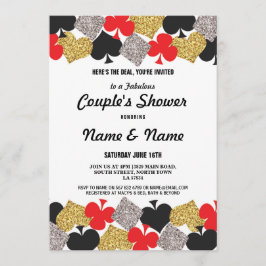 Couples Shower Verloving Las Vegas Casino Party Kaart