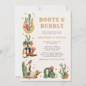 Couple's Shower Westerne uitnodiging (Voorkant)