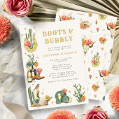 Couple's Shower Westerne uitnodiging