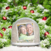 Couples Snapshot In a Retro Photo Frame Sneeuwbol (Kerstmis)
