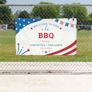 Couples Summer BBQ USA Vrijgezellenfeest Welcome Spandoek