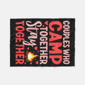 Couples Who Camp Together Stay Together Quote  Fleece Deken (Voorkant (Horizontaal))