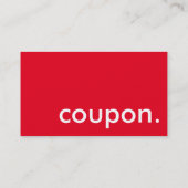 coupon. (aanpasbare kleur) kortingskaartje (Achterkant)