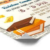 Coupon boek verkoop event flyer poster (Hoek)