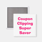 Coupon Clipping Super Saver Magnet (Voorkant / Achterkant)