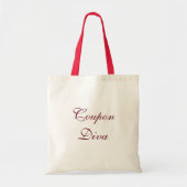 Coupon Diva Canvas tas (Voorkant)