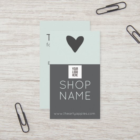 Coupon Insert Card – Money Off Next Order Visitekaartje (Voorkant / Achterkant in situ)