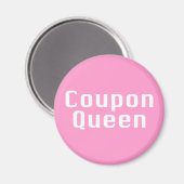 Coupon koningin geschenken magneet (Voorkant / Achterkant)