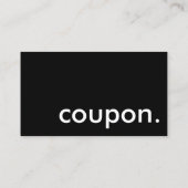 coupon. kortingskaartje (Achterkant)