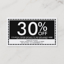 coupon. kortingskaartje