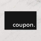coupon. kortingskaartje (Achterkant)