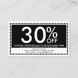 coupon. kortingskaartje