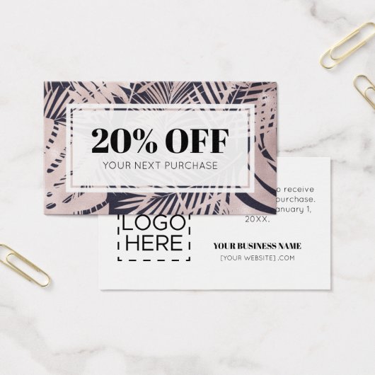 Coupon Logo Tropical Discount Visitekaartje (Kantoor)