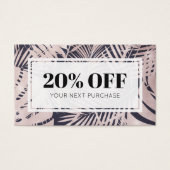Coupon Logo Tropical Discount Visitekaartje (Voorkant)
