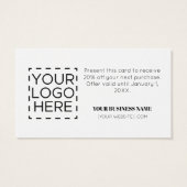 Coupon Logo Tropical Discount Visitekaartje (Achterkant)