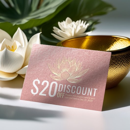 Coupon Loyalty Gold Lotus