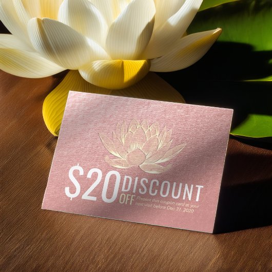 Coupon Loyalty Gold Lotus