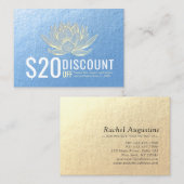 Coupon Loyalty Gold Lotus (Voorkant / Achterkant)