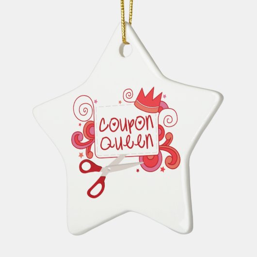 Coupon Queen Keramisch Ornament (Links)