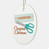 Coupon Queen Keramisch Ornament (Links)