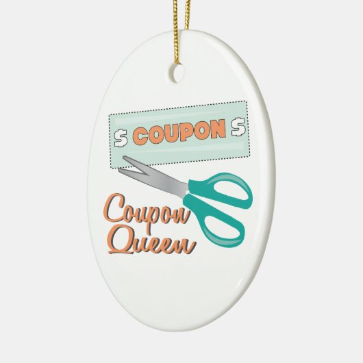 Coupon Queen Keramisch Ornament (Links)