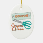 Coupon Queen Keramisch Ornament (Voorkant)