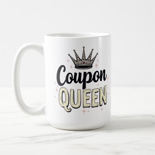 Coupon Queen - Royal Bargain Hunter Crown Koffiemok (Links)