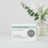 Coupon Visitekaartjes (Staand voorkant)