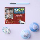  coupon voor Barber Winkelen en Salon Sjabloon Flyer (Enkel)
