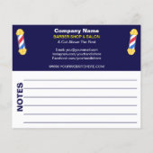 coupon voor Barber Winkelen en Salon Sjabloon Flyer (Achterkant)