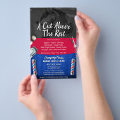  coupon voor Barber Winkelen en Salon Sjabloon Flyer (Hand)