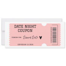 Coupon voor een avondje uit